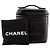 CHANEL - Vanity Chanel in pelle martellata nera vintage Nero - vista 8