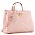 GUCCI - Borsa a Spalla Shopping GG Marmont in Pelle Rosa - vista 2