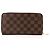 LOUIS VUITTON - Cartera Zippy Louis Vuitton en lona recubierta de damero ébano Castaño - vista 2