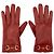 GUCCI - Mors Gucci Lederhandschuhe in Rot (T7)