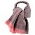 GUCCI - Sciarpa GG Gucci in lana grigia e rosa - vista 3