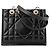 DIOR - Borsa Tote Essenziale Piccola Dior in Pelle Cannage Nera Nero