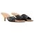 CHANEL - Mules con tacco Chanel in pelle nera e sughero marrone (T37) Nero