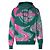 LOUIS VUITTON - Louis Vuitton Kapuzenpullover in Rosa und Grün (XL)