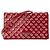 PRADA - Borsa a tracolla Prada in pelle verniciata rossa e occhielli argentati Rosso