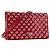 PRADA - Borsa a tracolla Prada in pelle verniciata rossa e occhielli argentati Rosso - vista 2