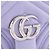 GUCCI - Borsa a Spalla GG Marmont Piccola in Pelle Liscia Lilla - vista 4