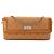 CHANEL - Borsa a Spalla East West Chocolate Bar in Pelle Verniciata e Jersey Marrone