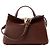 JACQUEMUS - Borsa a tracolla Le petit Valérie Jacquemus in pelle martellata marrone