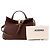 JACQUEMUS - Borsa a tracolla Le petit Valérie Jacquemus in pelle martellata marrone - vista 9