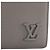 LOUIS VUITTON - Louis Vuitton Geldbörse aus grauem genarbtem Leder - Ansicht 5
