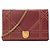 DIOR - Bolsa de Ombro Diorama em Couro Bordô com Estrelas Douradas Bordeaux