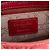 DIOR - Borsa a Spalla Lady Dior Piccola in Pelle Rossa Liscia Rosso - vista 14