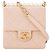 CHANEL - Borsa a tracolla Pearl verticale Chanel in pelle liscia rosa e perle bianche