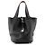 HERMÈS - Borsa Picotin 18 in Pelle Clemence Nera Nero