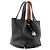 HERMÈS - Borsa Picotin 18 in Pelle Clemence Nera Nero - vista 2