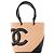 CHANEL - Borsa a Mano Cambon Chanel in Pelle Liscia Beige e Nera
