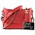 CHANEL - Borsa a Spalla Gabrielle Mini Chanel in Pelle Rossa Rosso - vista 7