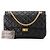 CHANEL - Borsa a tracolla 2.55 Chanel in pelle rugosa nera Nero - vista 10