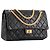 CHANEL - Borsa a tracolla 2.55 Chanel in pelle rugosa nera Nero - vista 2