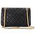 CHANEL - Borsa a tracolla 2.55 Chanel in pelle rugosa nera Nero - vista 3