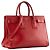 Jour SAINT LAURENT - Small Saint Laurent Tagestasche aus rotem Leder - Ansicht 2