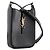 SAINT LAURENT - Borsa a Spalla Verticale 5 a 7 in Pelle Nera Nero - vista 2