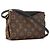 LOUIS VUITTON - Borsa a tracolla Pallas Louis Vuitton in tela monogrammata e pelle nera Marrone - vista 2