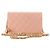 CHANEL - Borsa a tracolla Wallet On Chain Chanel in pelle liscia rosa - vista 3