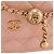 CHANEL - Borsa a tracolla Wallet On Chain Chanel in pelle liscia rosa - vista 5