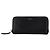 SAINT LAURENT - Portafoglio con zip Saint Laurent in pelle granulata nera Nero