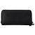 SAINT LAURENT - Portafoglio con zip Saint Laurent in pelle granulata nera Nero - vista 2