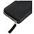 SAINT LAURENT - Portafoglio con zip Saint Laurent in pelle granulata nera Nero - vista 5
