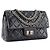 CHANEL - Borsa a Spalla 2.55 Mini Chanel in Pelle Pieghettata Blu Mezzanotte Blu navy - vista 2