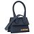 JACQUEMUS - Borsa a spalla Le chiquito Jacquemus in nubuck blu - vista 2