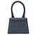 JACQUEMUS - Borsa a spalla Le chiquito Jacquemus in nubuck blu - vista 3