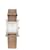 HERMÈS - Uhr Heure H PM aus taupe Alligatorleder und silbernem Metall Beige  - Ansicht 1