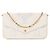 LOUIS VUITTON - Pochette Félicie Louis Vuitton in pelle goffrata bianca e azzurra Bianco
