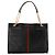 GUCCI - Borsa tote Rajah Gucci in pelle stropicciata nera - vista 4