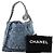 CHANEL - Borsa a tracolla Mini 22 Chanel in denim blu e borchie - vista 10