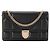 DIOR - Borsa a Spalla Diorama in Pelle Nera Liscia Nero