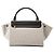 Céline CELINE - Trapeze MM Schultertasche Celine aus grauem Filz und schwarzem Leder - Ansicht 3