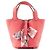 HERMÈS - Borsa a Mano Picotin 18 Hermès in Pelle Clémence Rosa Azalea