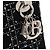 DIOR - Borsa a Spalla Lady Dior Mini in Satin Nero con Strass - vista 5