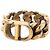 DIOR - Anello 30 Montaigne Dior in maglie di metallo dorato (T52) D'oro - vista 4