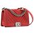 CHANEL - Borsa a Spalla Boy Medium in Camoscio Rosso Bordò - vista 2