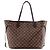 LOUIS VUITTON - Borsa Neverfull MM Louis Vuitton in tela rivestita damier ébène Marrone - vista 2