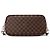 LOUIS VUITTON - Borsa Neverfull MM Louis Vuitton in tela rivestita damier ébène Marrone - vista 4