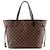 LOUIS VUITTON - Borsa Neverfull MM Louis Vuitton in tela rivestita damier ébène Marrone - vista 5