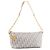 DIOR - Borsa a spalla Hobo Diorstar con catena Dior in tela blu e pelle bianca - vista 2